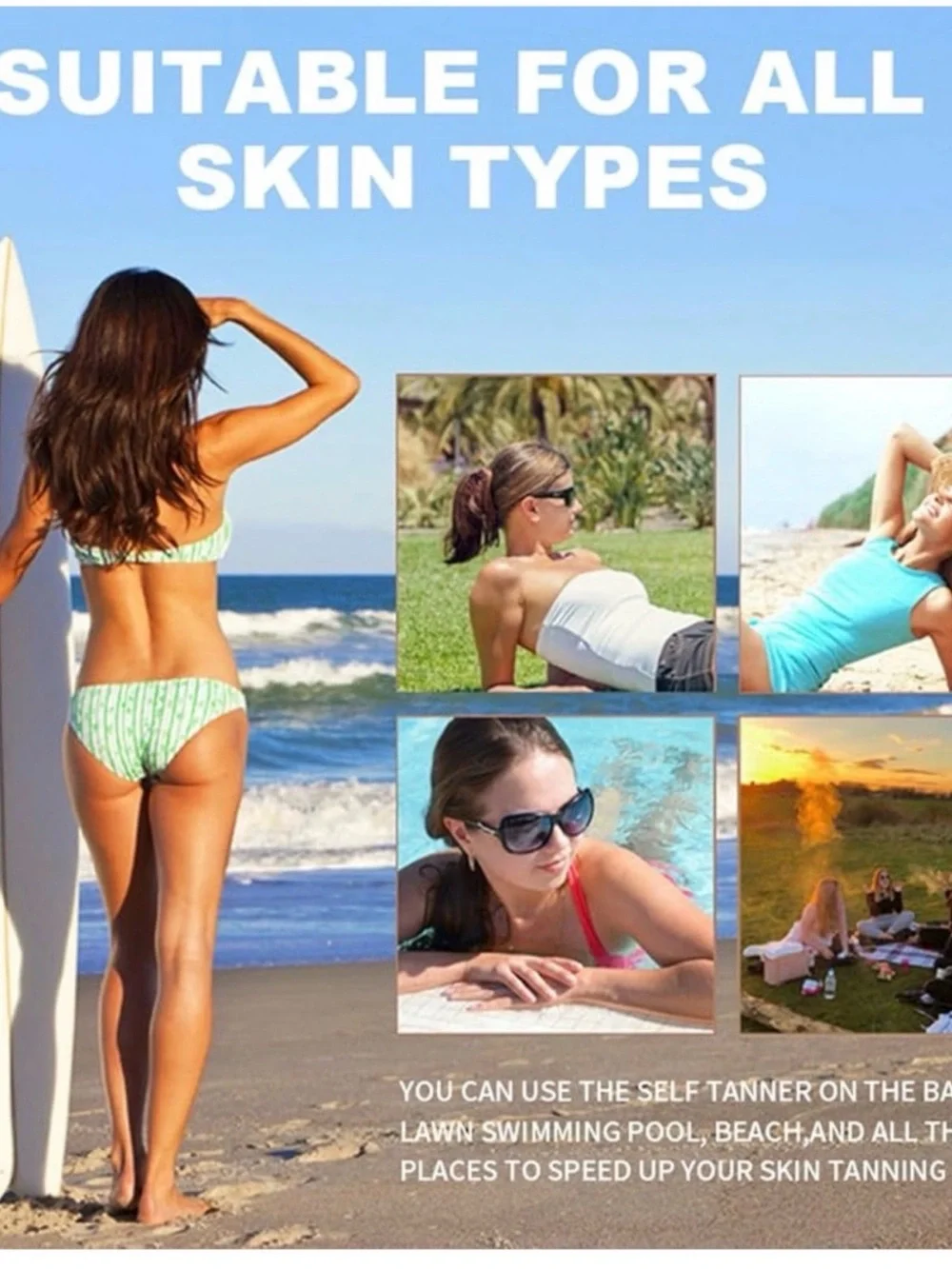 ROZINO Hydrating Clear Tanning Oil Outdoor Face/Body 100ml
